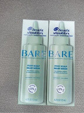 Head & Shoulders BARE Itchy Scalp Relief Serum - 2 bottles, NEW